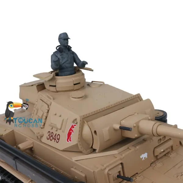 2.4G Henglong 1/16 7.0 Plastic German Panzer III H RTR RC Tank 3849 360?? Turret