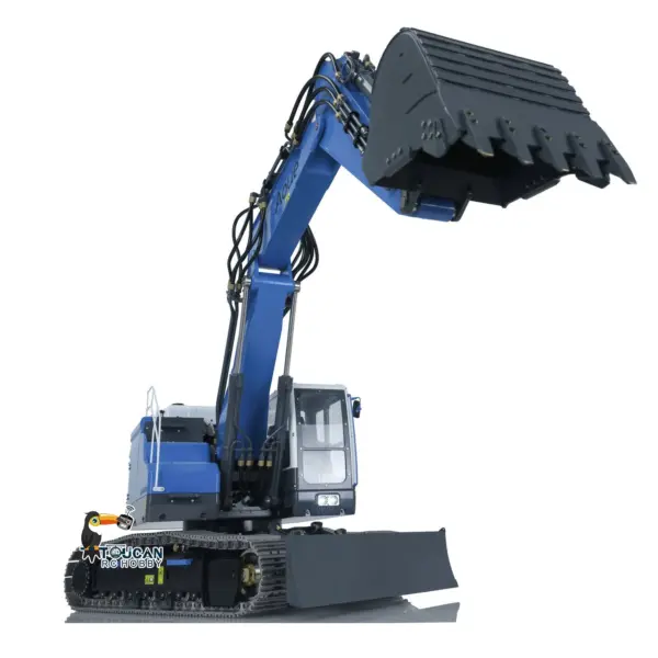 LESU 1/14 Metal RC Hydraulic Painted & Assembled Excavator RTR Protective Fence Quick Coupler Plastic Liquid Crystal Display