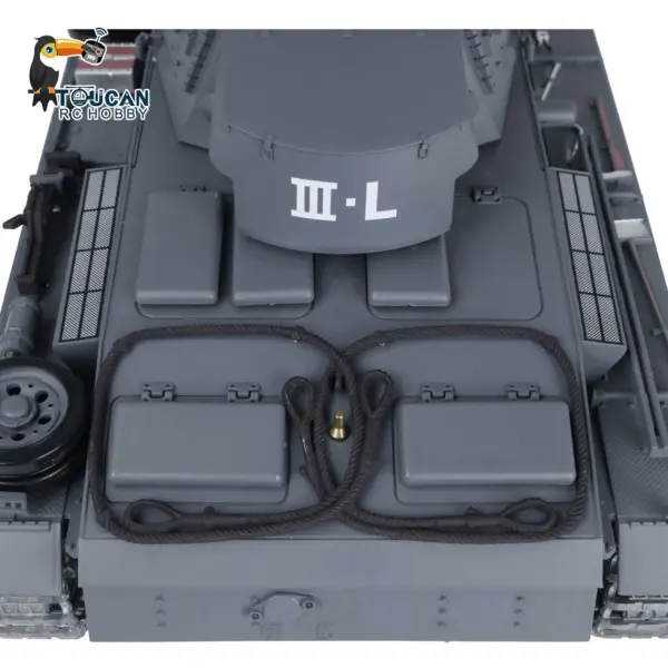 Henglong 1/16 Upgraded German Tank 3848 RC Tank Panzer III L 7.0 w/ 360Degrees Rotating Turret 2 Sounds for Radio Control Tank for