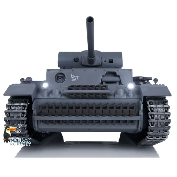 Henglong Upgraded German Tank 3848 RC Tank Panzer III L 7.0 1/16 W/ Metal Sprockets Idlers 2 Sounds for Radio Control Tank