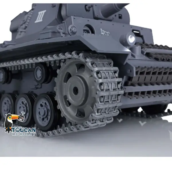 Henglong 1/16 Upgraded German Tank 3848 RC Tank Panzer III L 7.0 w/ 360Degrees Rotating Turret 2 Sounds for Radio Control Tank for