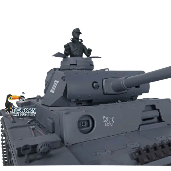 Henglong Upgraded German Tank 3848 RC Tank Panzer III L 7.0 1/16 W/ Metal Sprockets Idlers 2 Sounds for Radio Control Tank