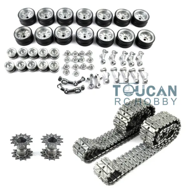 Henglong 1/16 Scale M26 Pershing RC Tank 3838 Metal Tracks Sprockets Idler Road Wheels Recoil Barrel BB Unit Shockable