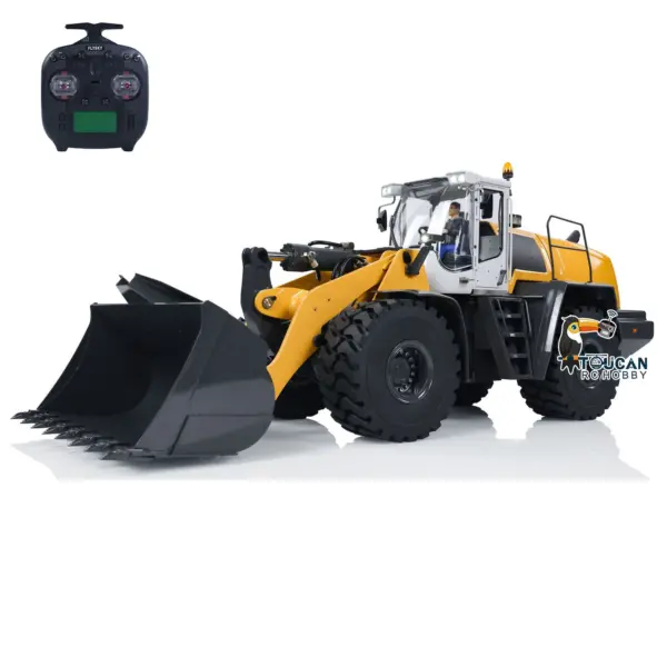 XDRC 1/14 Scale Hydraulic RC Loader 580 Radio Control Construction Vehicle Electric Model Sound Light DIY Cars