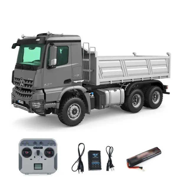 2.4G RC Electric Lifting Dumper 5702 Model 1:14 6*6 Remote Control Tipper Lifting Rod Vehicle Sound Light Motor RTR Car Toy
