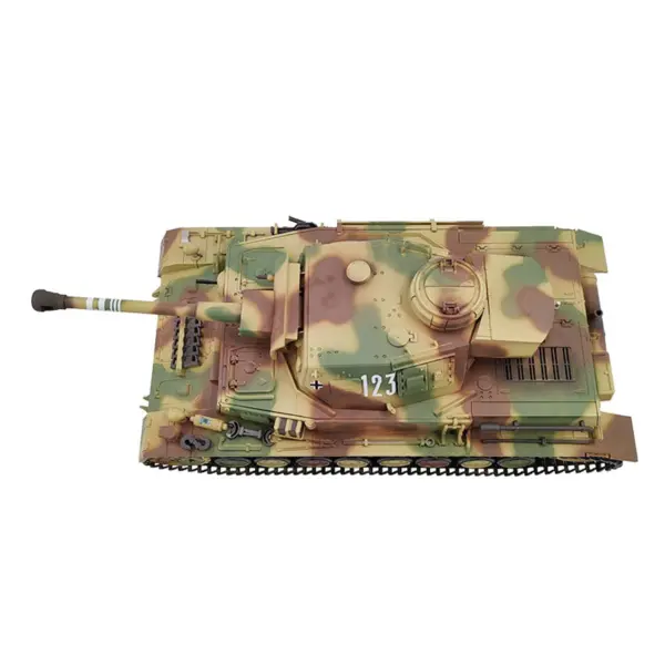 Henglong 3859 1/16 7.0 Plastic German Panzer IV F2 RTR RC Tank Model BB Infrared Combat System Steel Gearbox 1800mah Battery