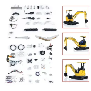 LESU 1/14 Metal RC Hydraulic Excavator PC30 Mini Digger Model Emulated Construction Vehicle 6CH Valve Light Unassembled & Unpainted
