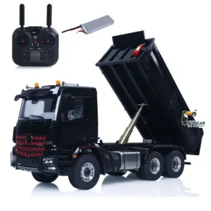 6X6 Metal Chassis 3348 RC Hydraulic Dumper 1/14 Radio Controlled Tipper NO Lock Light Sound Radio Battery Construction Truck RTR