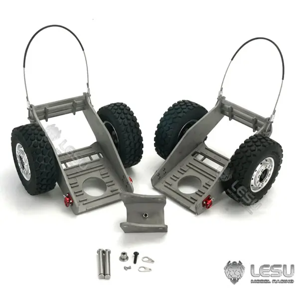 LESU 1/14 PC360 RC Hydraulic Excavator Metal Tracks Ripper Pump Grab Bucket fork Bucket Crusher Trailer Digging Tool Rack