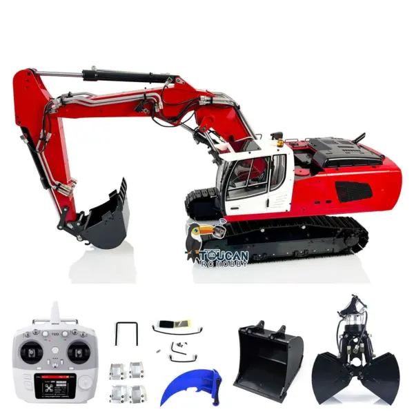 MTMODEL 1/14 946-3 Tracked RC Hydraulic Excavator Metal Assenmbled Painted Heavy Machine Clamshell Bucket Ripper T12D Model