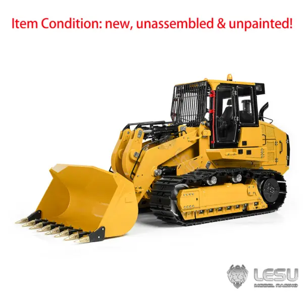 Metal LESU 973K 1/14 Hydraulic RC Loader Remote Control Car Black Tracks Construction Vehicle Kits Standard Version