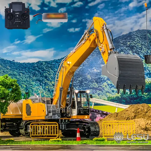 LESU 1/14 Metal Painted RC HydraulicExcavator LR945 PL18EV Lite RTR Remote Controlled Engineering Construction Vehicle