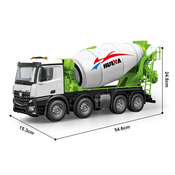 Metal 1/14 RC Mixer Truck RTR 2.4GHz Radio 12CH Light Sound Effects Remote Control Agitating Lorry Finished Model Toys Battery