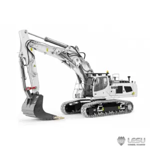 95% Metal LESU LR956 3 Arms 1/14 RC Hydraulic Excavator Remote Control Digger 7CH Valve Dual Pumps Light PL18EV LITE Battery