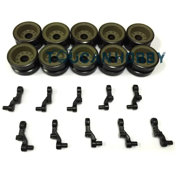 Henglong 1/16 USA Walker Bulldog RC Tank 3839 Plastic Parts Bag Sticker Shockable Suspension Bars Road Wheel Sprockes Tracks Idler