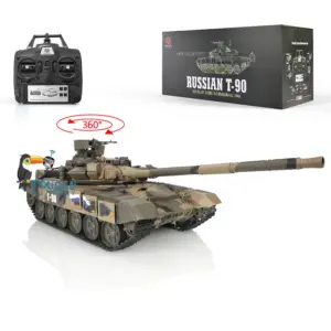Henglong 2.4Ghz 1/16 7.0 Plastic Russian T90 RTR RC Tank 3938 W/ 360Degrees Turret Radio System BB Shooting Unit IR