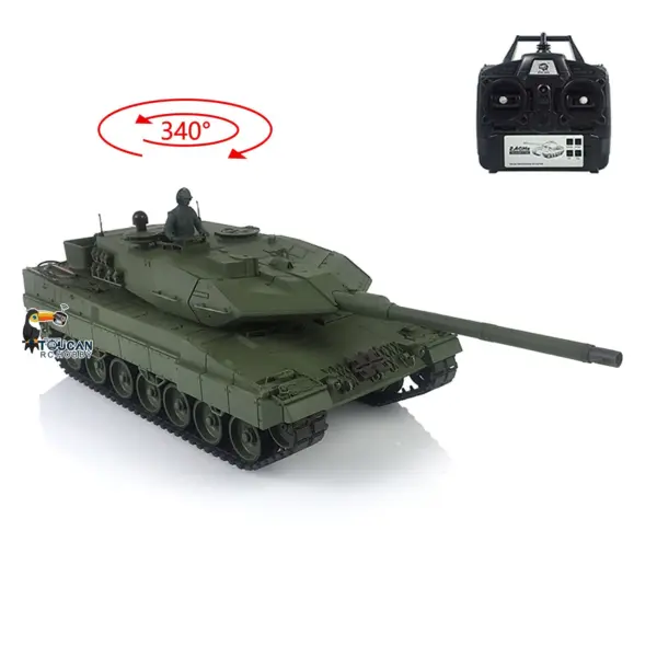 2.4Ghz Remote Control RC Tank Heng Long 1/16 Scale TK7.0 Main Board Leopard2A6 3889 Ready to Run Shooting BBs Turret Rotating