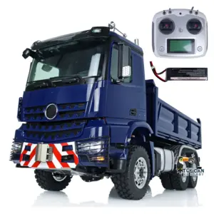 LESU 1/14 3Axles RC Hydraulic Dumper Truck 3348 6X6 Remote Control Car Painted Assembled Upgrade Hobby Model