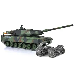 Heng Long 1/16 TK7.0 Edition Leopard2A6 RTR RC Tank 3889 Barrel Recoil Metal Tracks Rubber Pad Father's Day Festival Boys Gift