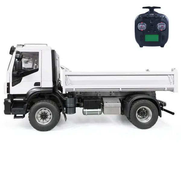 1/14 4x2 Metal RC Hydraulic Dump Truck 2-speed Remote Control Tipper Car Electric Model Vehicle DIY PNP Sound Light System