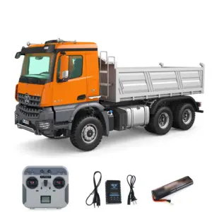 2.4G RC Electric Lifting Dumper 5702 Model 1:14 6*6 Remote Control Tipper Lifting Rod Vehicle Sound Light Motor RTR Car Toy