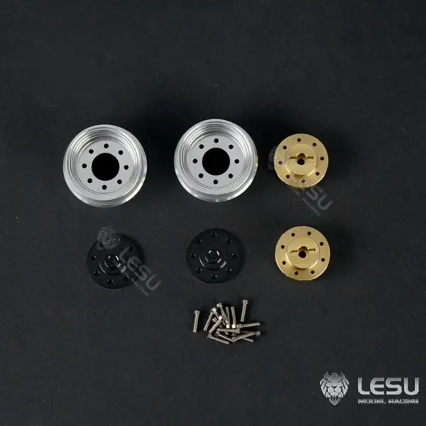 Customized 1/14 LESU Metal Aoue-LT5H Wheeled Skid-Steer Loader RC Hydraulic DIY Model Sound Light Tyres Hubs fork Bucket Gripper Blade Shovel