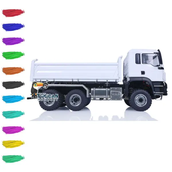 LESU Metal 1/14 RC Hydraulic Equipment Radio Control Dumper Truck RTR Tipper Emulated Car Hobby Model Optional Version
