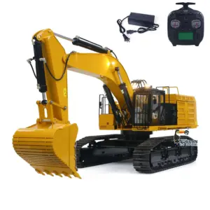 150KG! Metal 1/8 390F RC Hydraulic Excavator Heavy Duty Construction Vehicles Remote Control Digger ESC Servo RTR Light Sound System