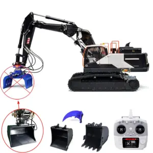 1:14 MTMODEL EC380 Metal 3 Arms Hydraulic Tracked Excavator Assembled and Painted RC Construction Vehicle Heavy Digger Machine