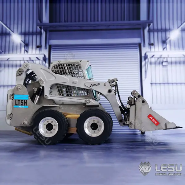 LESU 1/14 Metal RC Loader Aoue-LT5H Hydraulic Wheeled Skid-Steer Construction Vehicle Model Light Sound DIY Wheels Hubs fork Bucket Gripper Ripper Scarifier Shovel Clamp