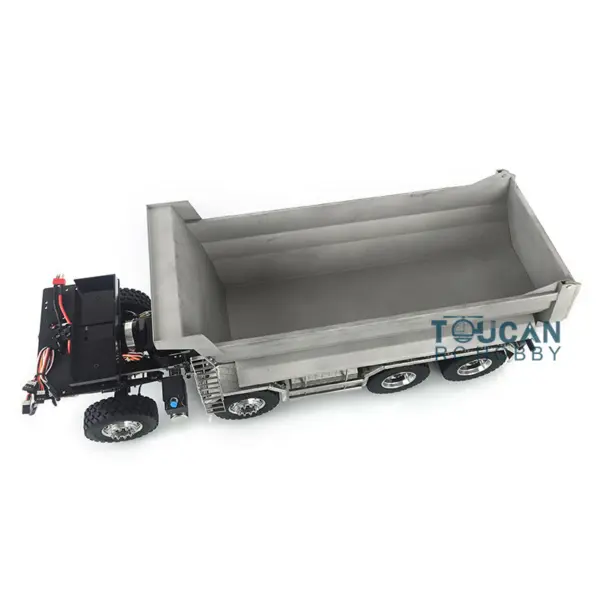 LESU 1/14 8*8 RC Front Hydraulic Dumper Cylinder Truck Tipper Metal DIY Motor Servo Sound and LED Light System ESC