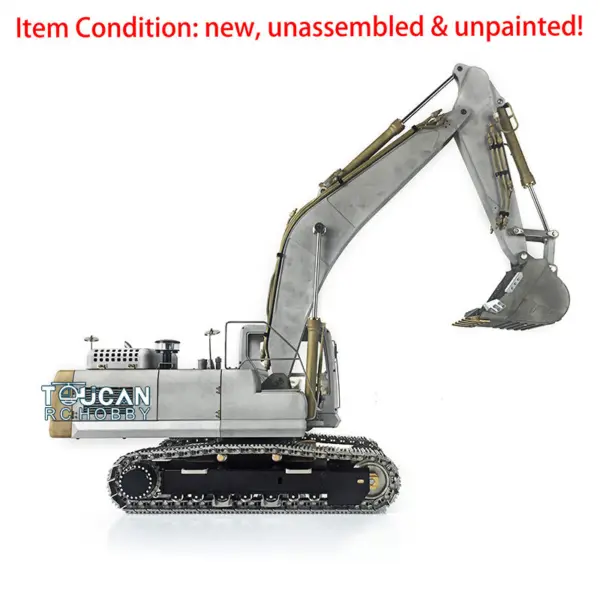 LESU 1/14 PC360 RC Hydraulic Excavator Metal Tracks Ripper Pump Grab Bucket fork Bucket Crusher Trailer Digging Tool Rack