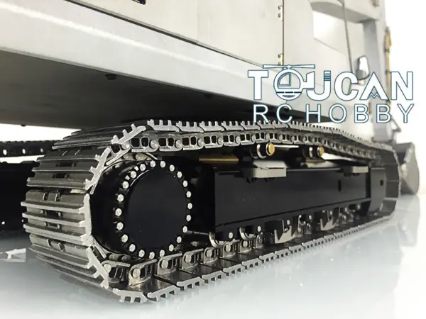 LESU 1/14 PC360 RC Hydraulic Excavator Metal Tracks Ripper Pump Grab Bucket fork Bucket Crusher Trailer Digging Tool Rack