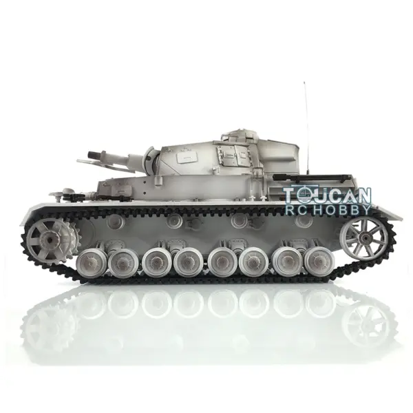 Henglong 1/16 7.0 Radio Control Tank Plastic German Panzer IV F 3858 RTR RC Tank w/ 360Degrees Rotating Turret Sound Effect IR Battle