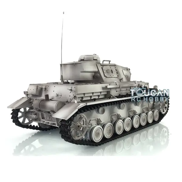 Henglong 1/16 7.0 Radio Control Tank Plastic German Panzer IV F 3858 RTR RC Tank w/ 360Degrees Rotating Turret Sound Effect IR Battle