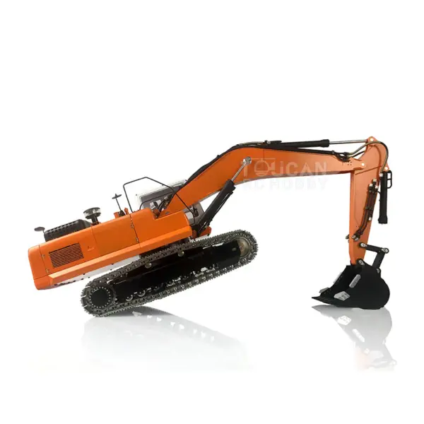 LESU 1/14 PC360 Metal RC Hydraulic Excavator Model Track Cab Bucket Display Ripper Tree Digging Tool fork Arm Crusher