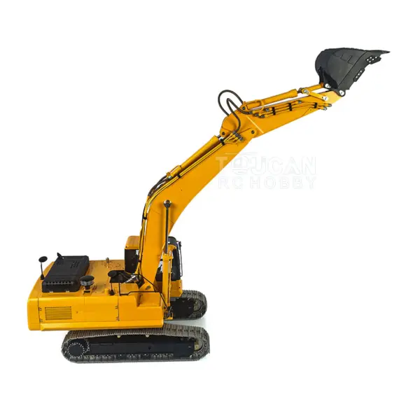 LESU PC360 1/14 RC Metal Hydraulic Excavator RTR Truck Model Cabin Roof Safety Net Hydraulic Quick Coupler Grab Bucket