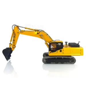 LESU PC360 1/14 RC Metal Hydraulic Excavator RTR Truck Model Cabin Roof Safety Net Hydraulic Quick Coupler Grab Bucket