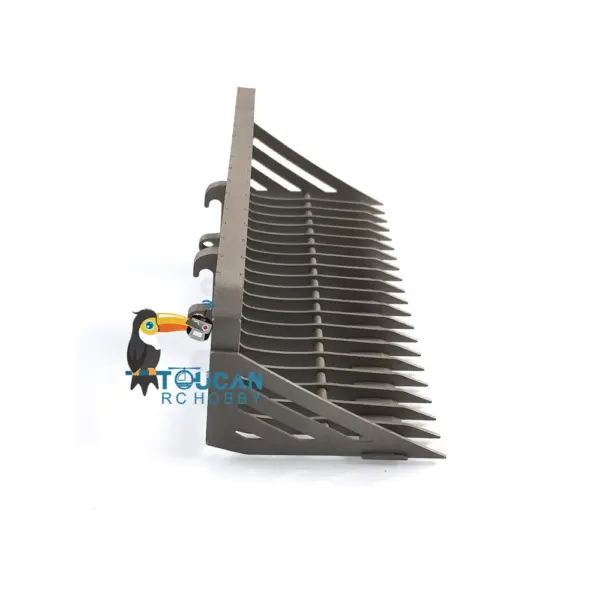 LESU 1/14 RC Metal Hydraulic Aoue-LT5 Tracked Skid-Steer Loader Model Dozer Blade Shovel Hay Clamp Bucket Rake Sweeper Track