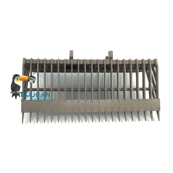 LESU 1/14 RC Metal Hydraulic Aoue-LT5 Tracked Skid-Steer Loader Model Dozer Blade Shovel Hay Clamp Bucket Rake Sweeper Track