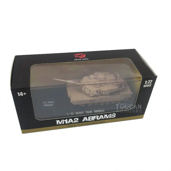 Henglong 1/72 Scale Germany Tiger 1 Tank 3818 U.S. Abrams M1A2 3918 Static Model Simulation Toy Ornament Collection Gift for Boy