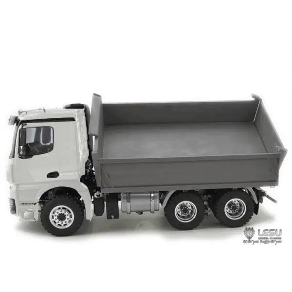 LESU 1/14 Scale Remote Controlled 3348 3 Axles 6*6 Dumper Truck CarsMotor Servo ECS Sound and Light System Cabin