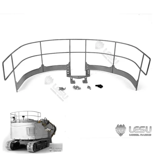 LESU Painted 1/14 Metal Aoue ET26L Hydraulic RC Excavator Three-section Ripper Bucket Tree Digging Tool Compactor Trailer Crusher