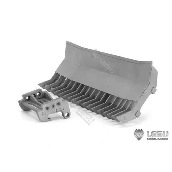 LESU 1/14 RC Metal Hydraulic Aoue-LT5 Tracked Skid-Steer Loader Model Dozer Blade Shovel Hay Clamp Bucket Rake Sweeper Track