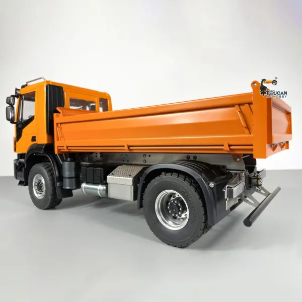 1/14 Metal 4x2 RC Hydraulic Equipment Radio Controlled Dump Truck 2-speed Tipper Hobby Model Painted Assembled PNP Version