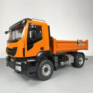 1/14 Metal 4x2 RC Hydraulic Equipment Radio Controlled Dump Truck 2-speed Tipper Hobby Model Painted Assembled PNP Version