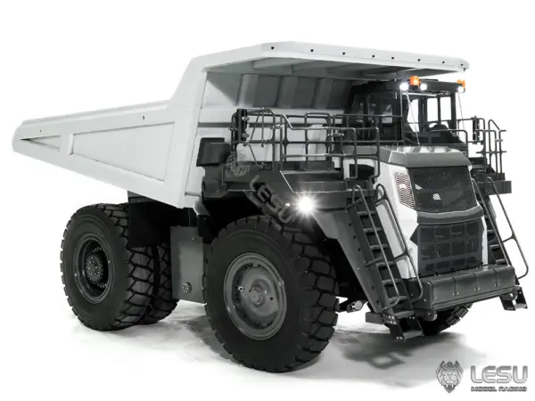 LESU 1/16 Heavy Metal Hydraulic Mining Car Dumper Bogie RC Mine Truck Aoue R100E Model Gift Motor ESC Servo Light System Model DIY