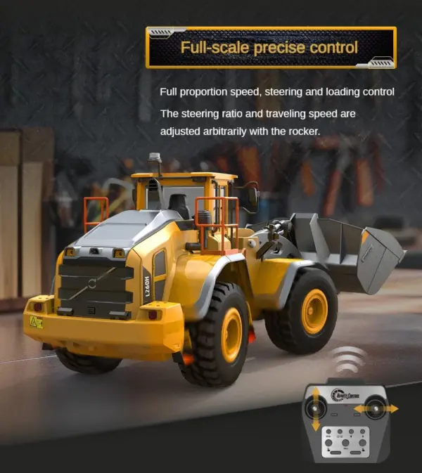 1/16 L260H Double Eagle E592 RC Loader Remote Controlled Electric Car Hobby Model Light Sound