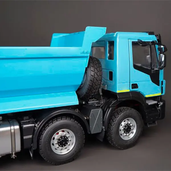 1:14 8x8 RC Hydraulic Equipment Radio Control Tipper Car 2-speed Dump Truck DIY Model Sound Light ST8 LED Light Sound