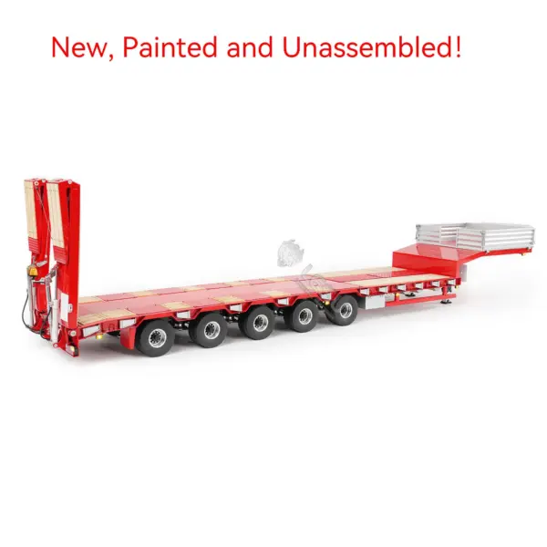 1/14 RC Metal Semi Trailer Painted KIT LESU A0055 Hydraulic System 5 Axles Steering for DIY Remote Control Dump Truck Model